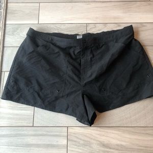 Azul by Maxine of Hollywood black swim shorts 24w